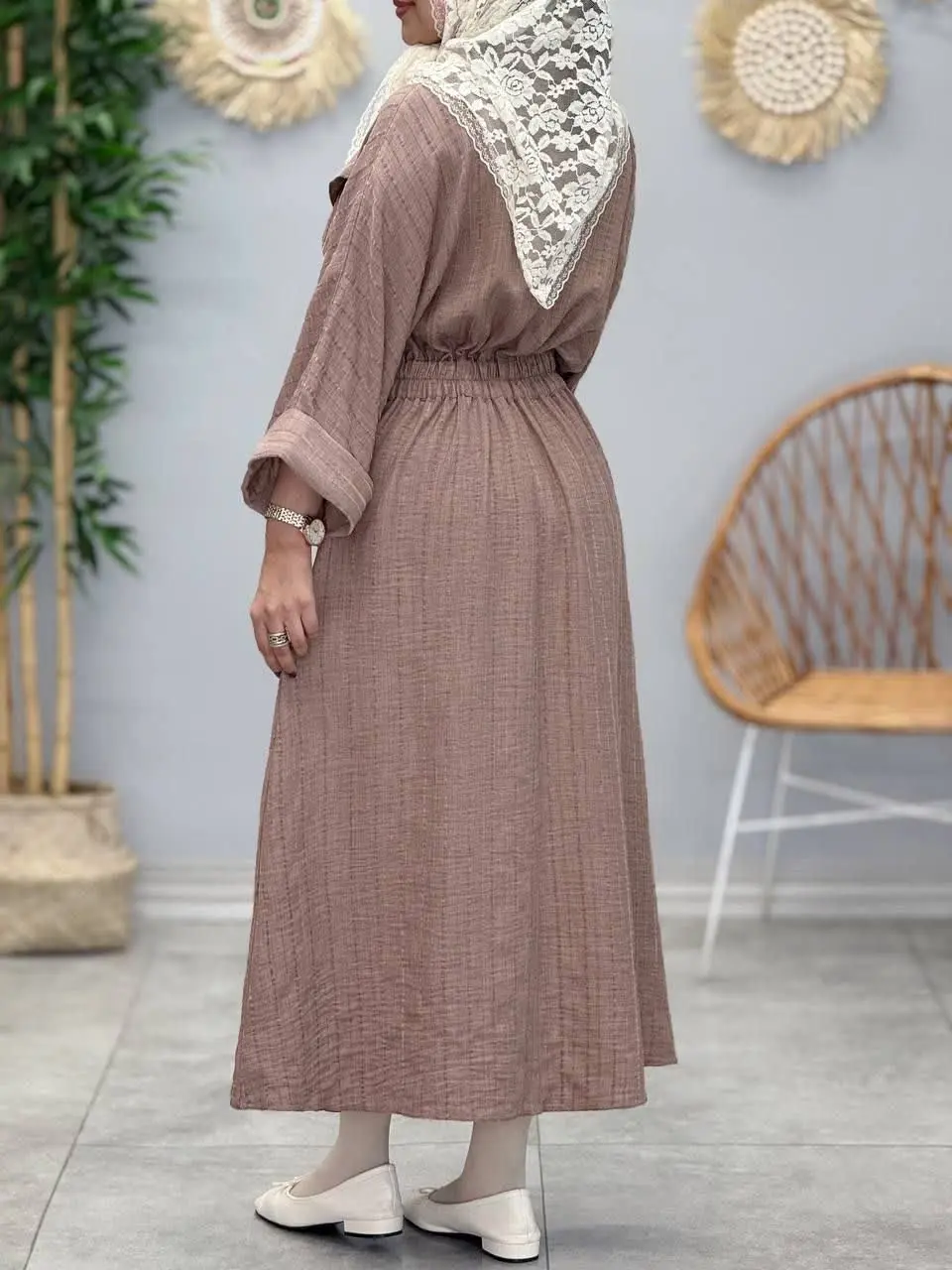 3403-مانتو کفتان مونا